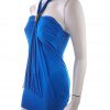 New look Size 8 (36) Color Niebieski Halter Sukienka Bodycon Bezrękawnik Krótka Fabric Wiskoza 100%