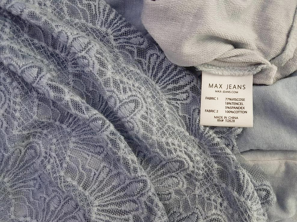 Max Size L Color Niebieski Okrągły dekolt Sukienka Blouson Bezrękawnik Do Kolan Fabric Wiskoza