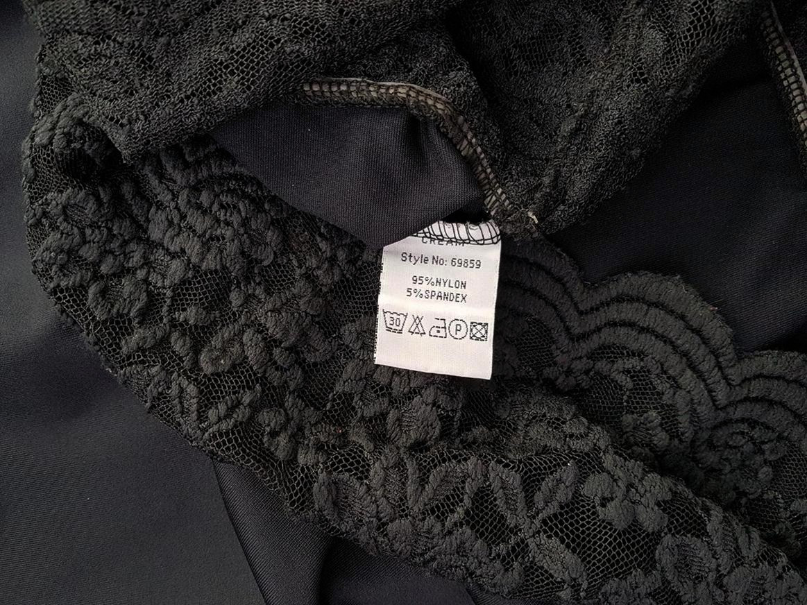 Cream Size M Odkryte Ramiona Sukienka Trapezowa Bezrękawnik Do Kolan