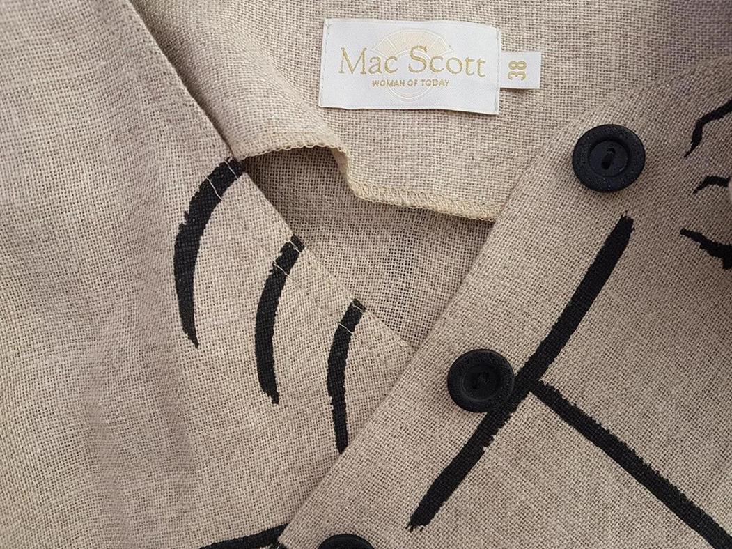 Mac Scott Size 38 Płaszcz Długi rękaw