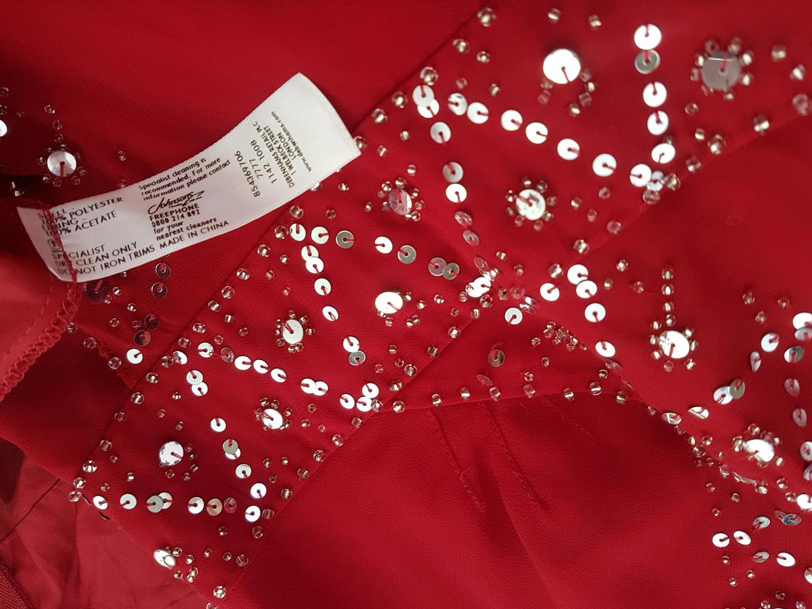 Debut Size 8 (36) Color Bordowy Halter Suknia Balowa Sukienka Wieczorowa Bezrękawnik Midi