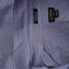 J.Crew Size L Color Niebieski Pasy Kołnierz Męska Koszula Casual Długi rękaw Fabric Bawełna 100%