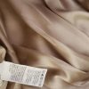 Vero moda Size M Color Beżowy Okrągły dekolt Sukienka Prosta Krótki rękaw Do Kolan