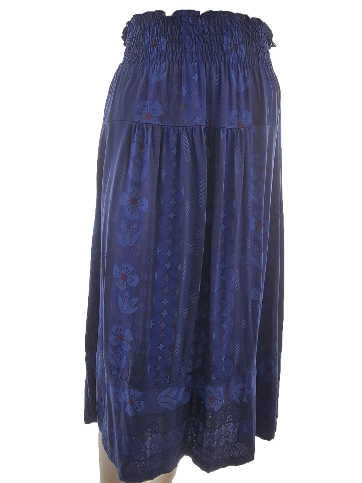 Gudrun Sjödén Size S Color Granatowy Spódnica Maxi Długa Fabric Modal