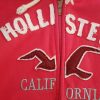 Hollister Size L Color Różowy Bluza na suwak Długi rękaw