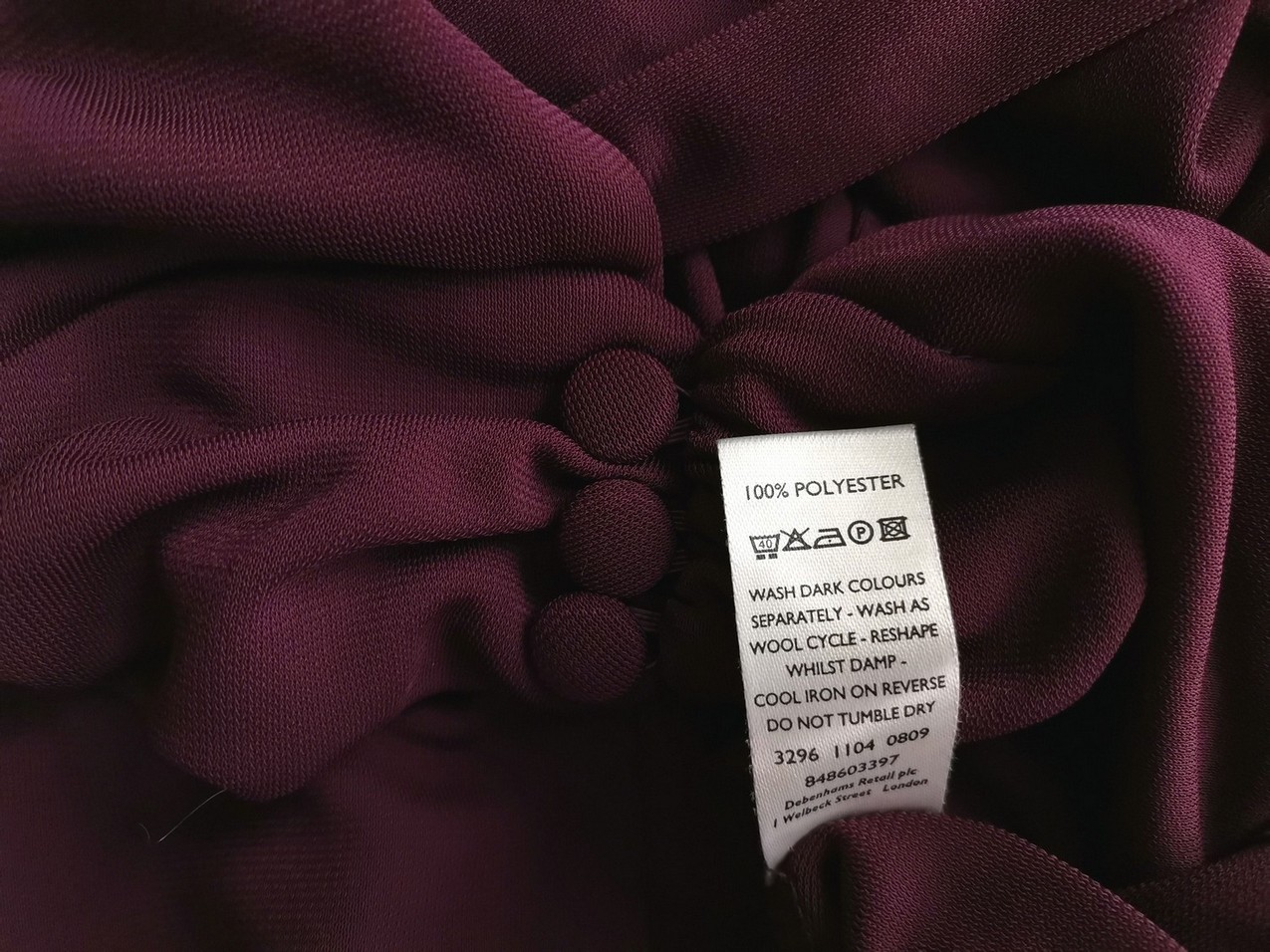 Gharani Strok Size 8 (36) Color Purpurowy W serek Bluzka Bezrękawnik