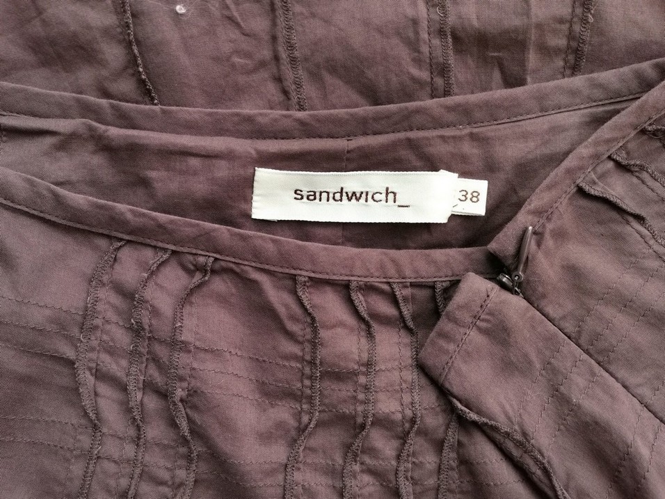 Sandwich Size 38 Color Szary Spódnica Maxi Długa Fabric Bawełna 100%