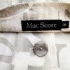 Mac Scott Size 38 Color Kremowy Okrągły dekolt Żakiet z zapięciem Długi rękaw