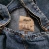 Denim Co. Size 12 (40) Color Niebieski Kwadratowy dekolt Sukienka Prosta Bezrękawnik Do Kolan Fabric Bawełna