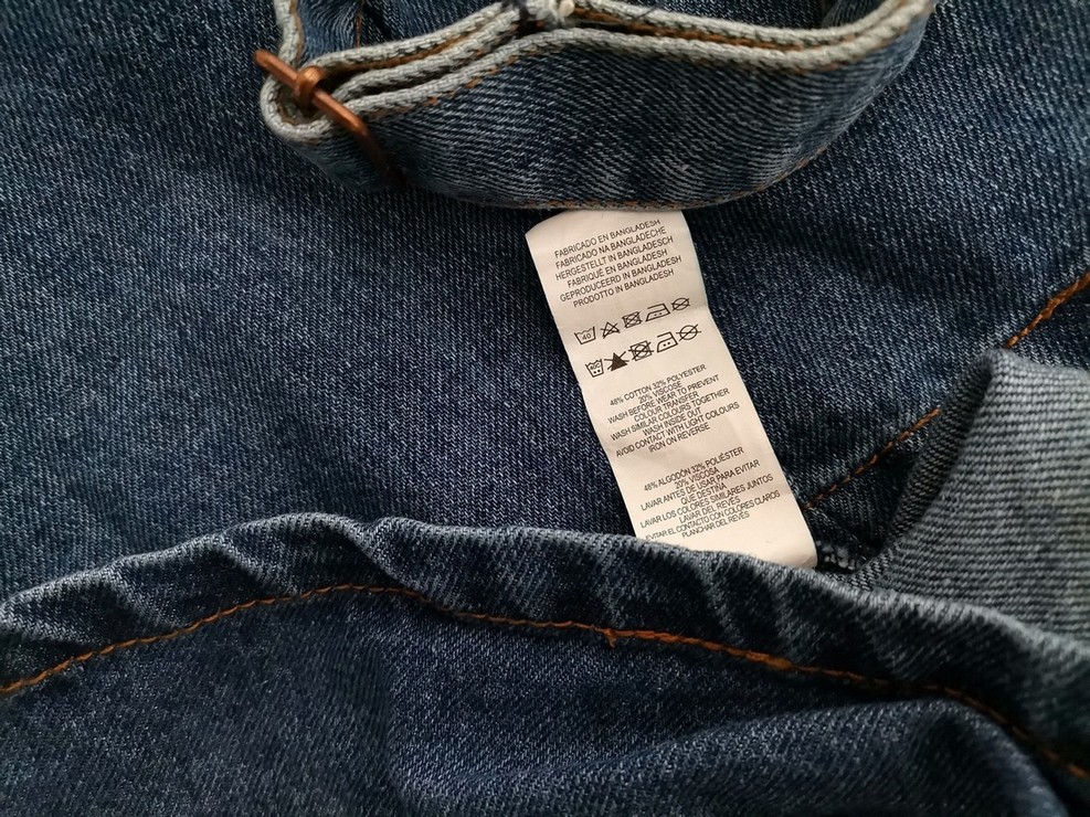 Denim Co. Size 12 (40) Color Niebieski Kwadratowy dekolt Sukienka Prosta Bezrękawnik Do Kolan Fabric Bawełna