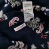 Damart Size 44 Color Granatowy Split Crew Neck Sukienka Koszulowa Krótki rękaw Midi Fabric Wiskoza 100%