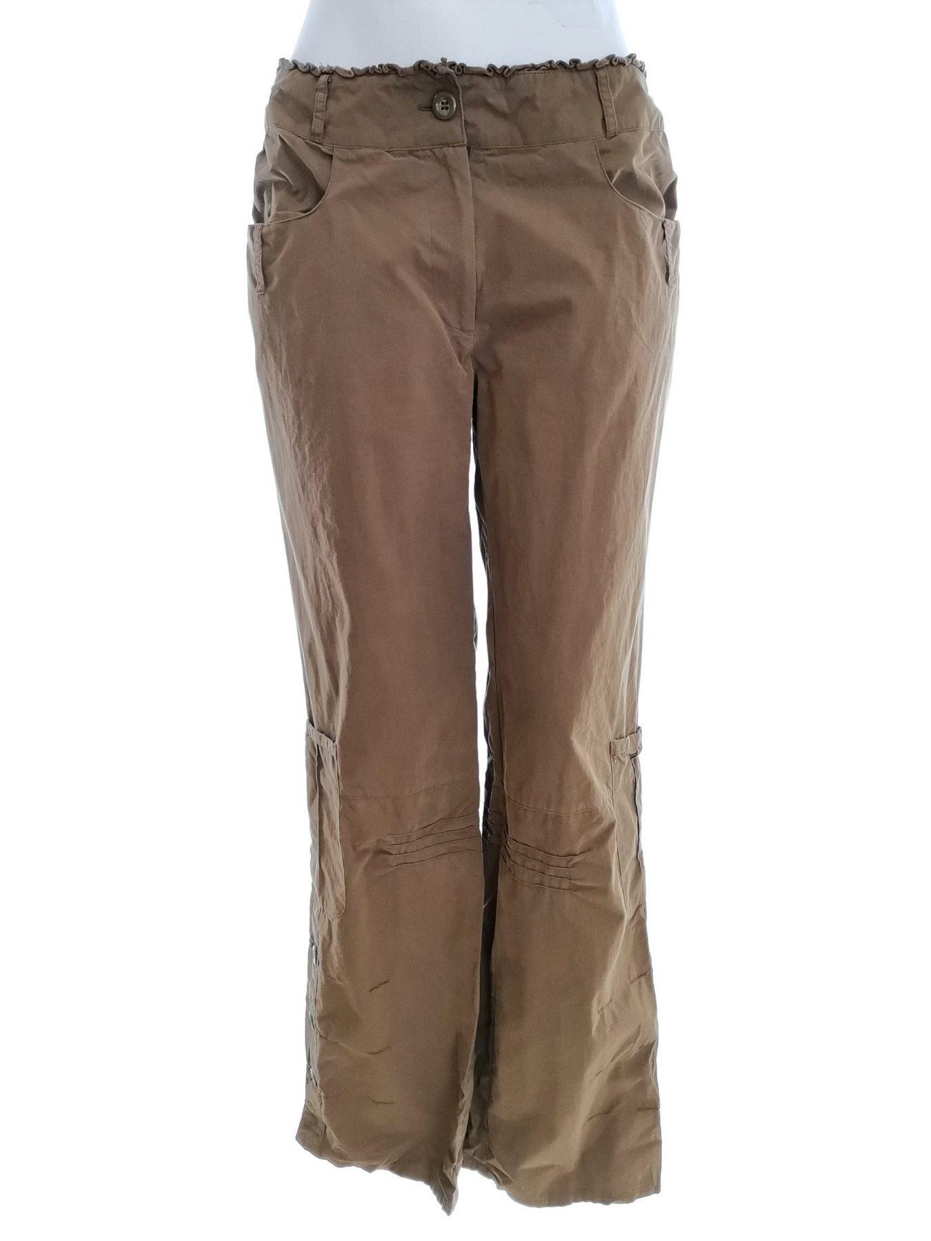 Mais Il est Ou le Soleil Size 1 (36) Color Khaki Spodnie Casual Fabric Bawełna 100%