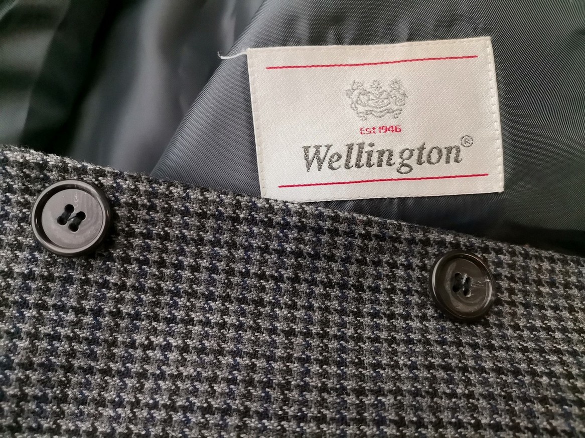 Wellington Size XL Color Szary Męska Marynarka Długi rękaw