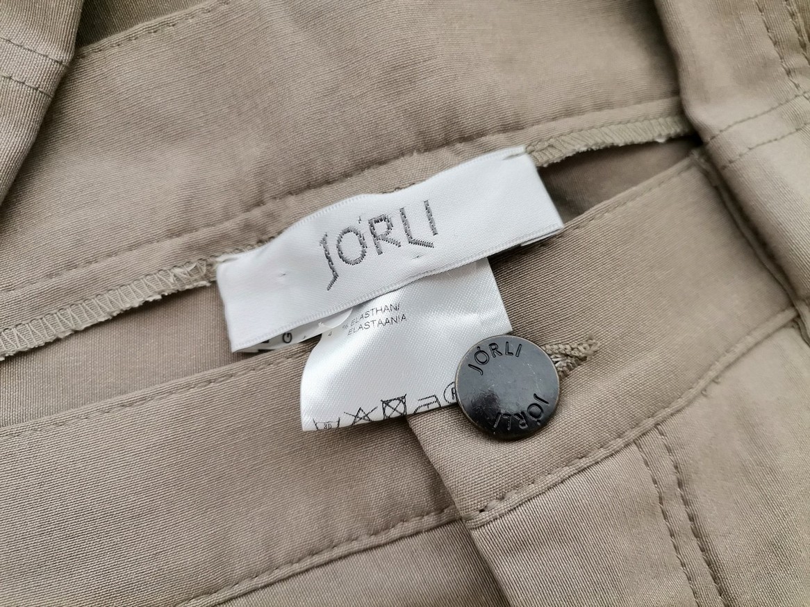 JORLI Size 42 Color Beżowy Spodnie Casual Fabric Wiskoza