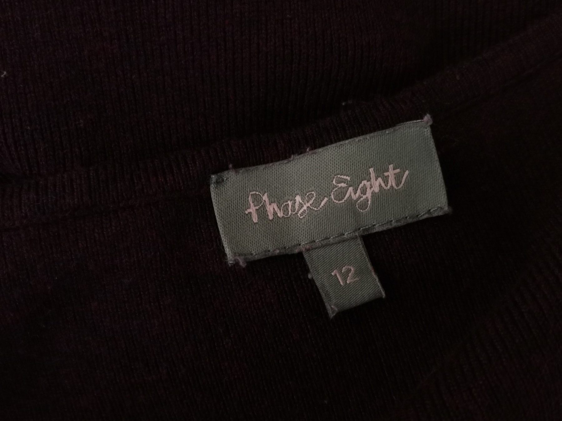 Phase eight Size 12 (40) Color Purpurowy Okrągły dekolt Sukienka Tank Top Bezrękawnik Do Kolan