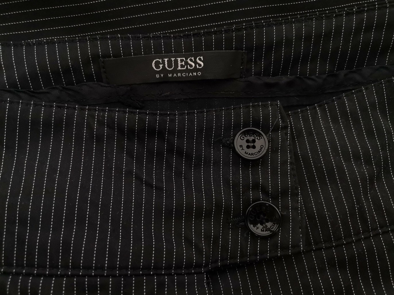 Guess by Marciano Size 42 (36) Color Czarny Pasy Spodnie Eleganckie Fabric Bawełna