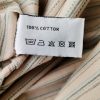 BIK BOK Size M Color Beżowy Pasy Spódnica Trapezowa Midi Fabric Bawełna 100%