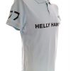 HELLY HANSEN Size L Color Turkusowy Kołnierz Męska Koszula Polo Krótki rękaw Fabric Bawełna 100%