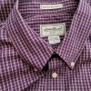 Eddie Bauer Size L Color Bordowy Krata Długi rękaw Fabric Bawełna 100%