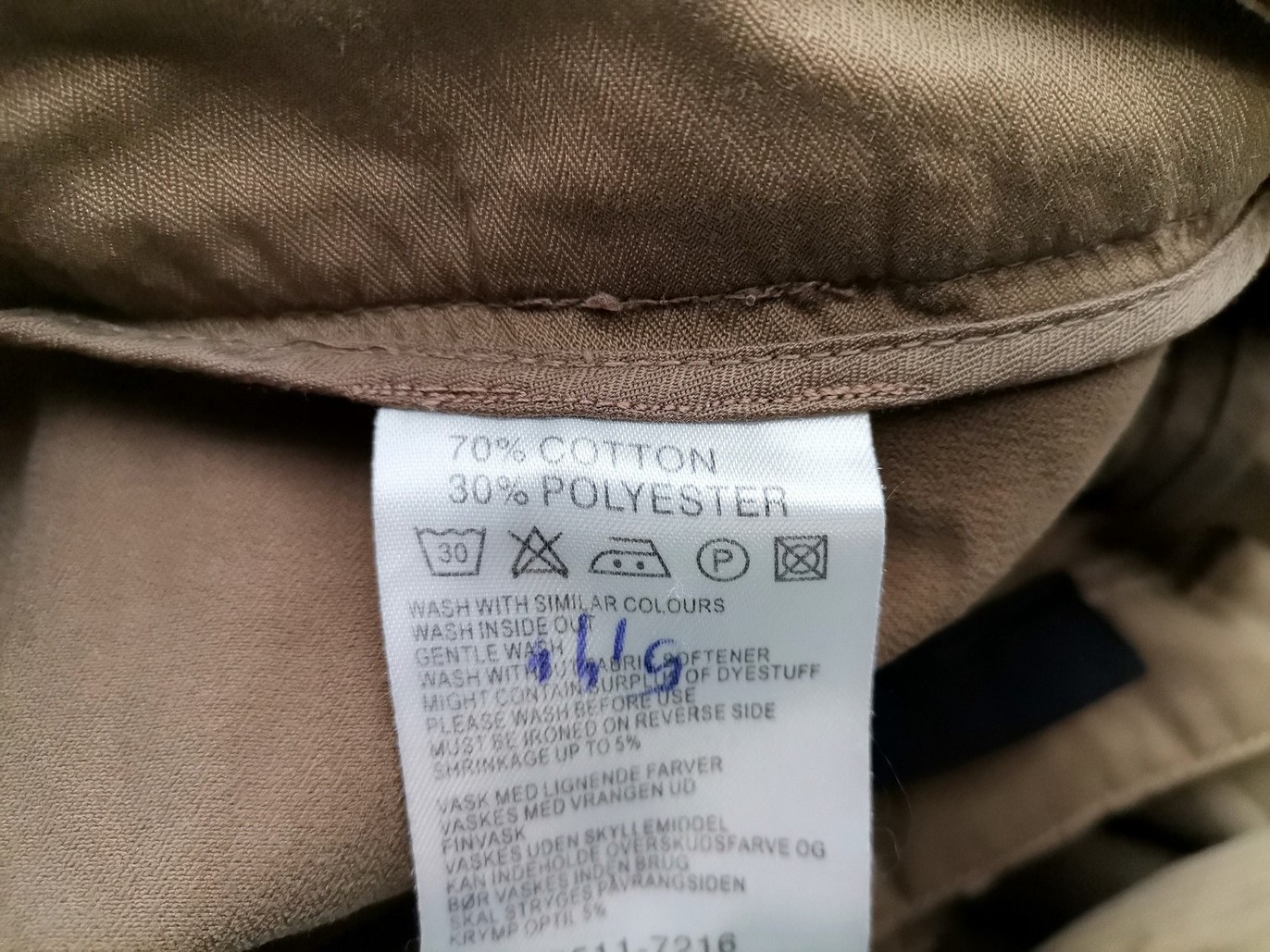 Dranella Size M Color Khaki Spodnie Casual Fabric Bawełna