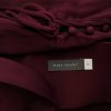 Mint Velvet Size 12 (40) Color Purpurowy Kwadratowy dekolt Bluzka Rękaw 3/4 Fabric Wiskoza 100%