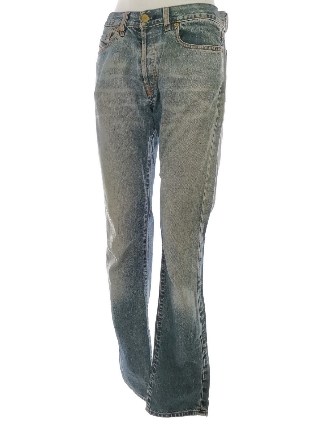 Diesel Size W28 L34 Color Niebieski Spodnie Jeansy Fabric Bawełna 100%