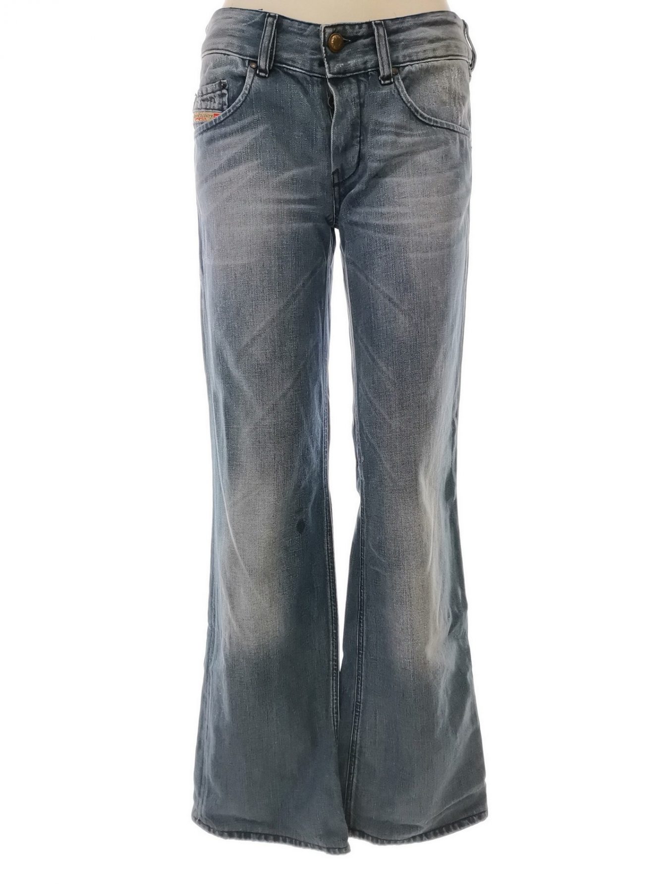 Diesel Size W26 L34 Color Niebieski Spodnie Jeansy