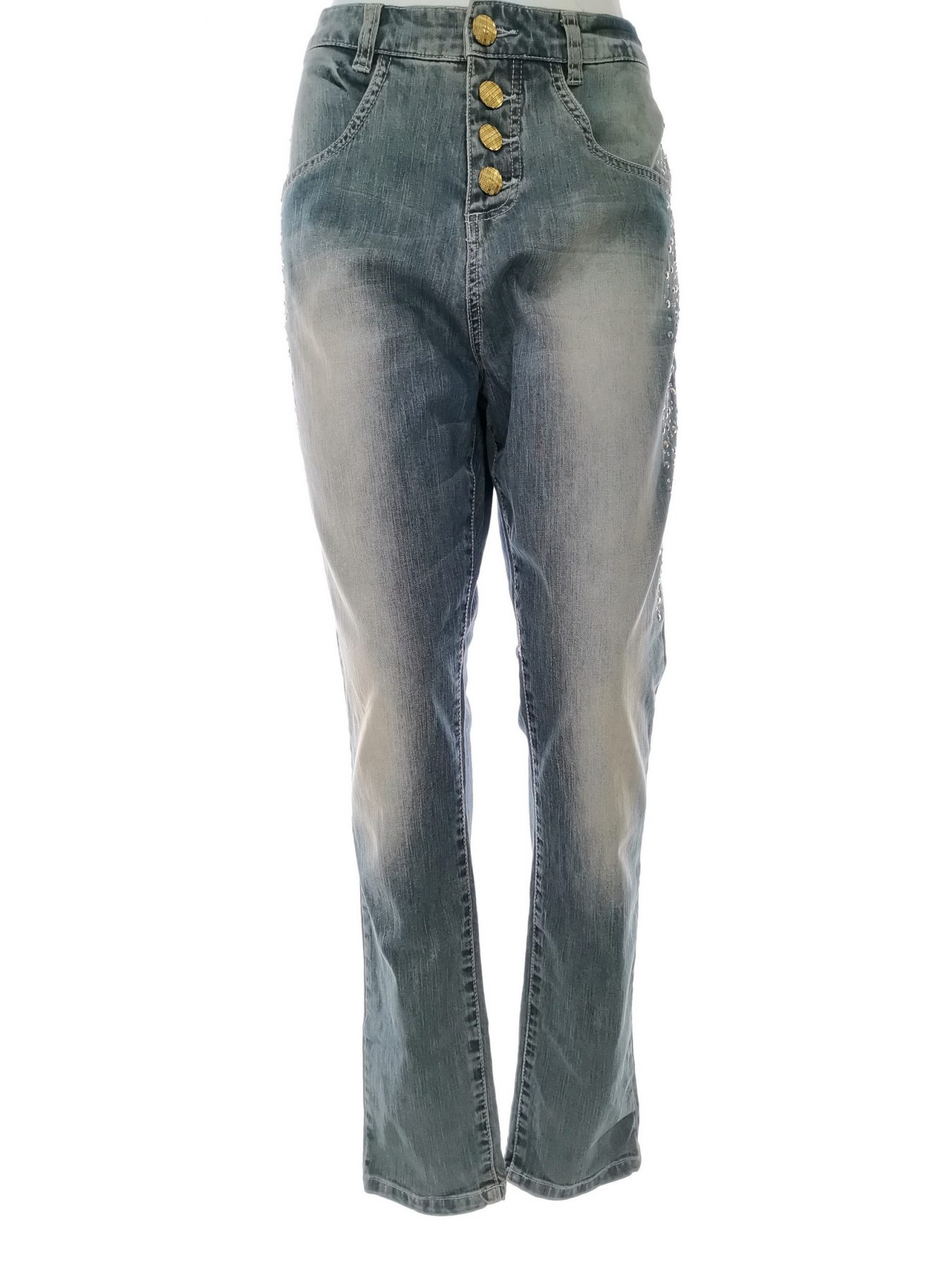 Uldahl Size 29 Color Niebieski Spodnie Jeansy Fabric Bawełna