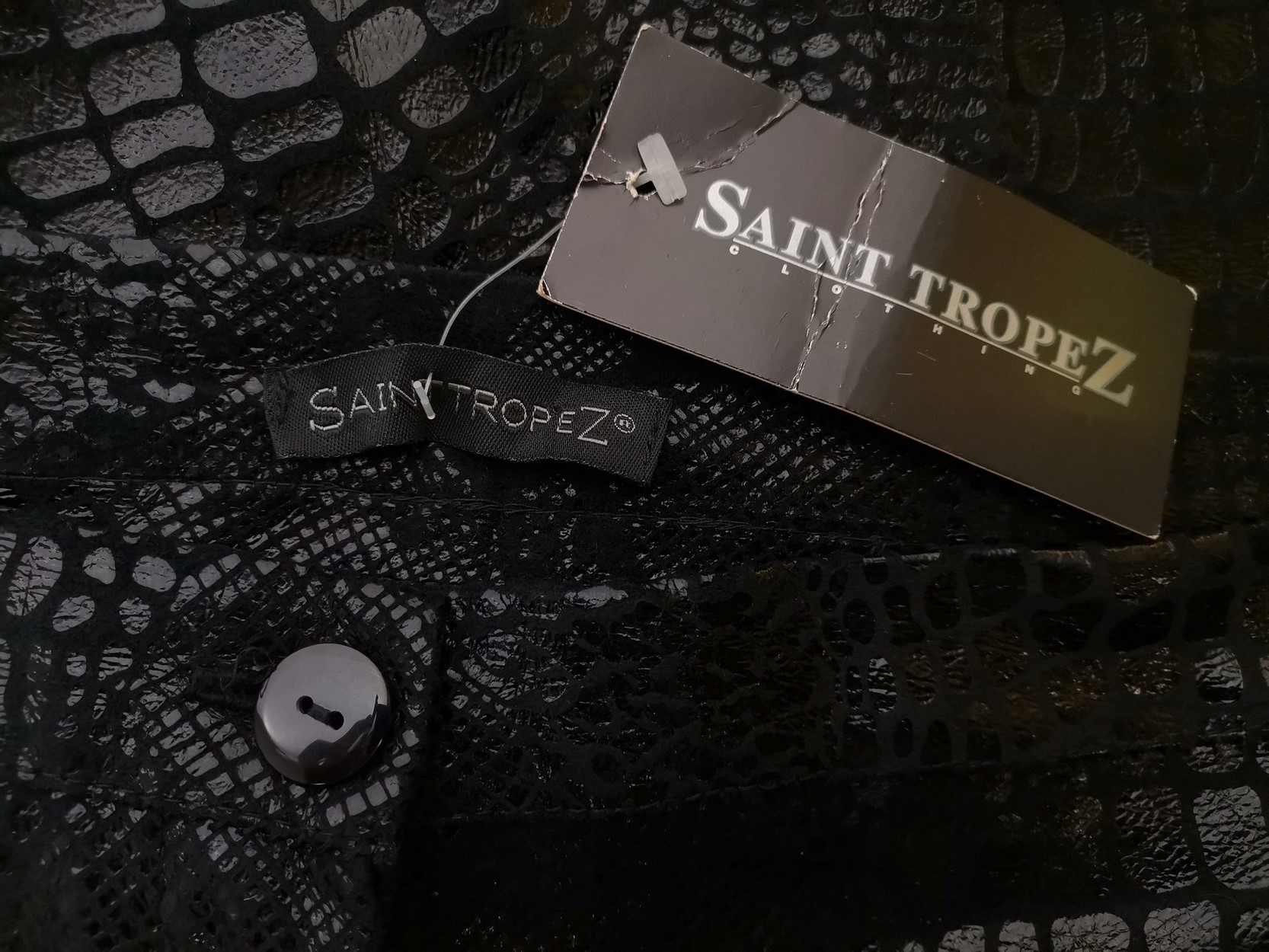 Saint tropez Size S Color Czarny Spodnie Eleganckie