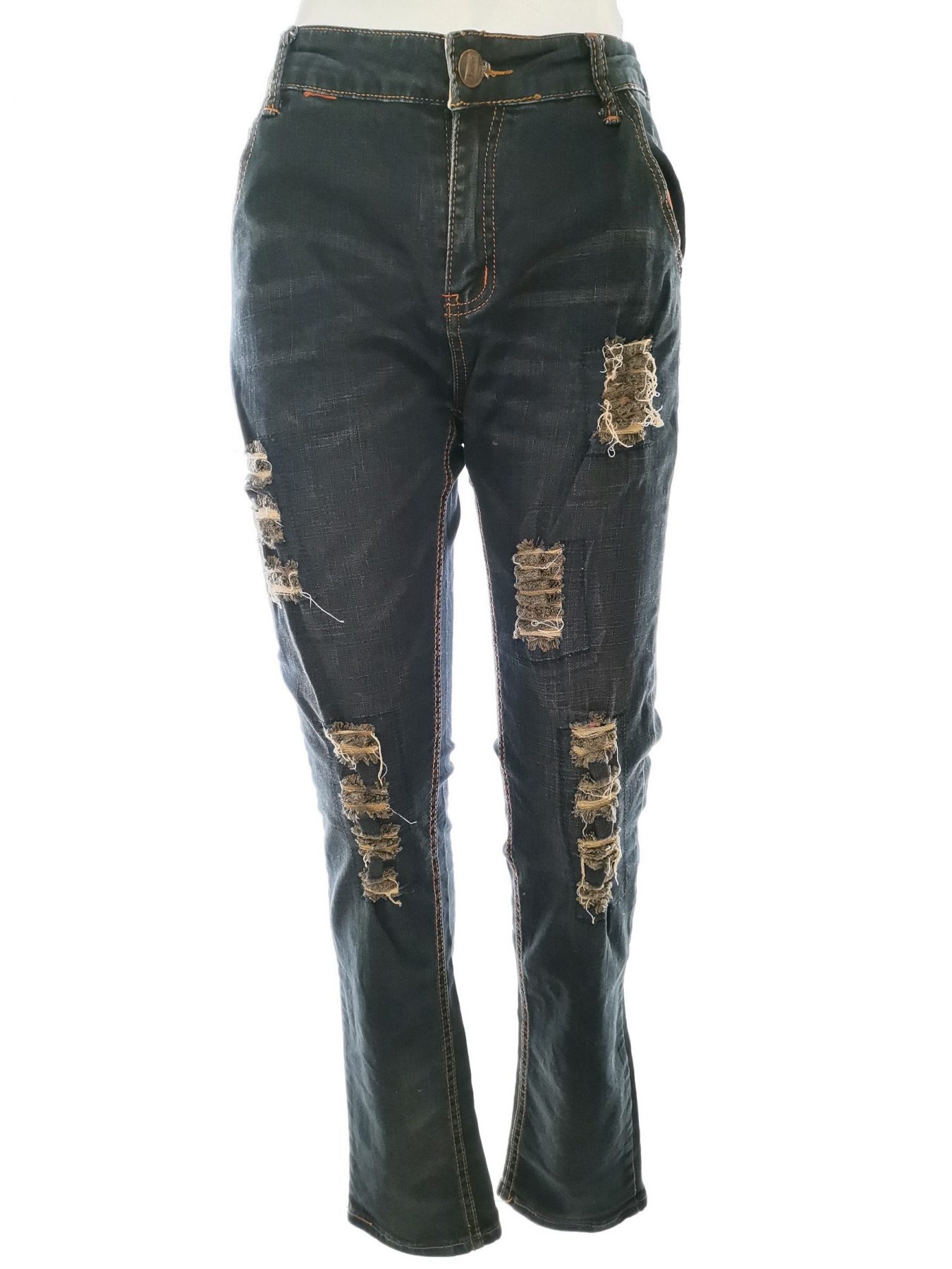 Size 32 Color Granatowy Spodnie Jeansy