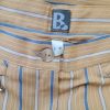 B Vintage Size 21 (40) Color Beżowy Pasy Spodnie Casual Fabric Bawełna