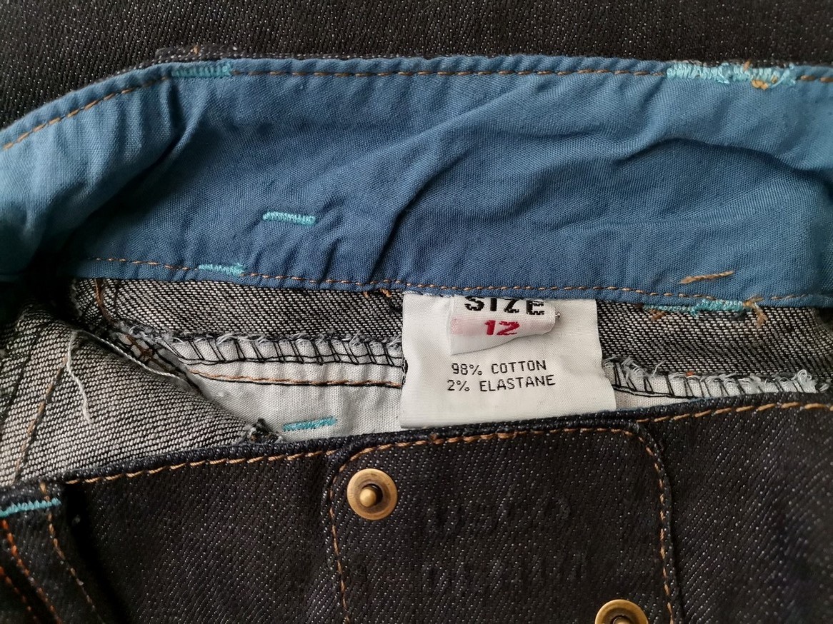 Usco Size 12 (40) Color Granatowy Spodnie Jeansy Fabric Bawełna