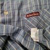 Marlboro Classics Size M Color Granatowy Krata Kołnierz Męska Koszula Casual Krótki rękaw Fabric Bawełna 100%