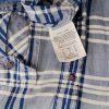 Guess Size L Color Granatowy Krata Kołnierz Męska Koszula Casual Krótki rękaw Fabric Bawełna 100%