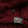 Diesel Size L Color Bordowy Męski Sweter Długi rękaw Fabric Bawełna