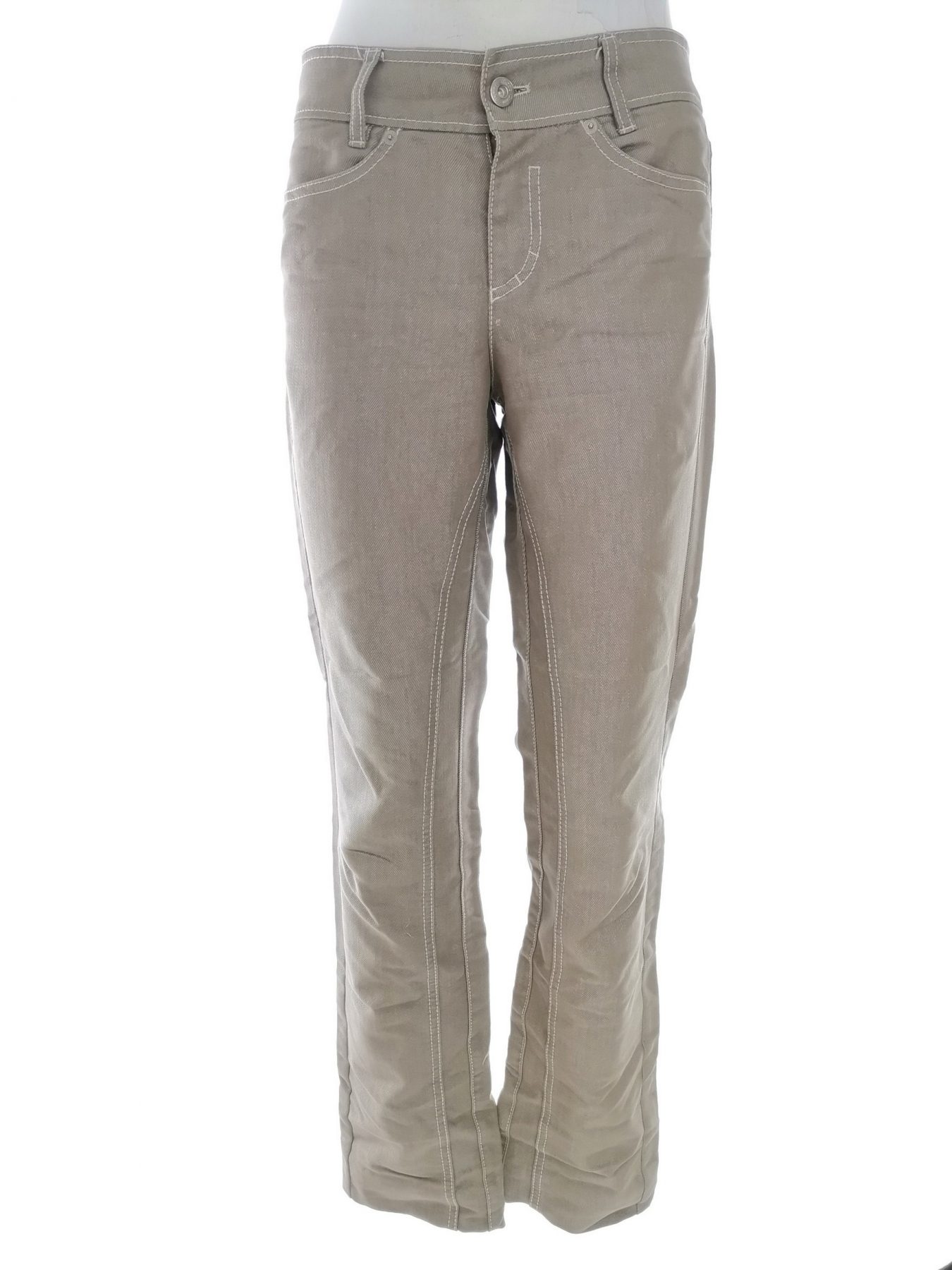 Marc Cain Size 3 (42) Color Szary Spodnie Jeansy Fabric Bawełna