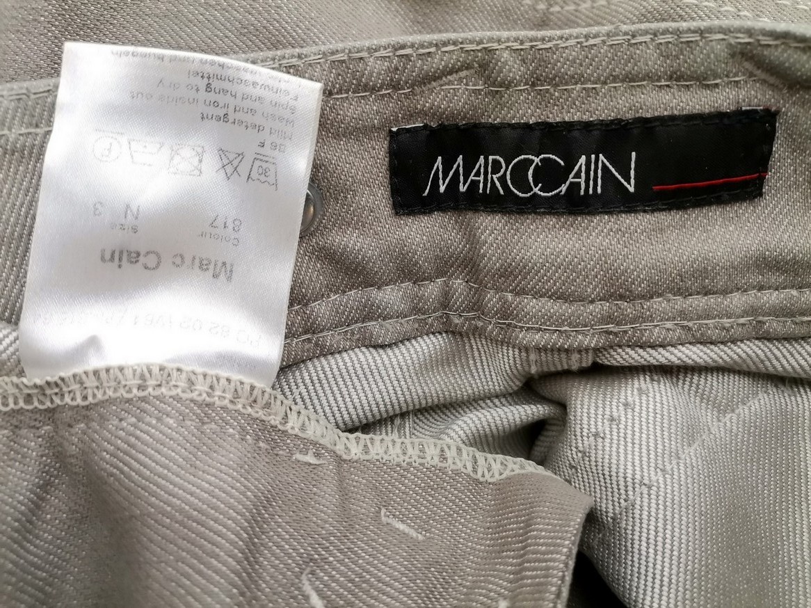 Marc Cain Size 3 (42) Color Szary Spodnie Jeansy Fabric Bawełna