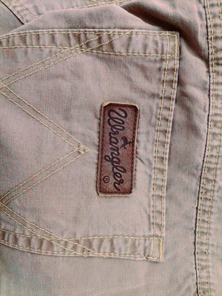 Wrangler Size 44 Color Brązowy Spodnie Jeansy Fabric Bawełna