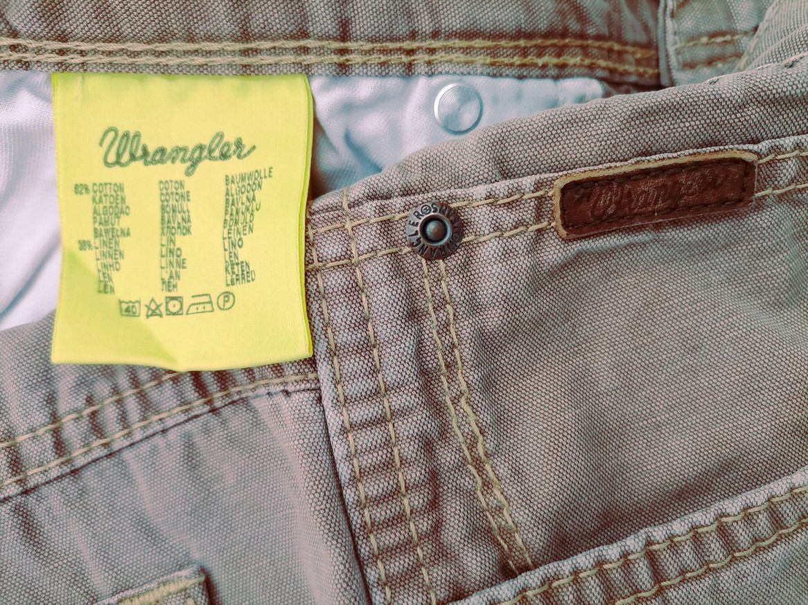 Wrangler Size 44 Color Brązowy Spodnie Jeansy Fabric Bawełna