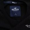 Hollister Size S Color Czarny Męski Sweter Długi rękaw Fabric Bawełna