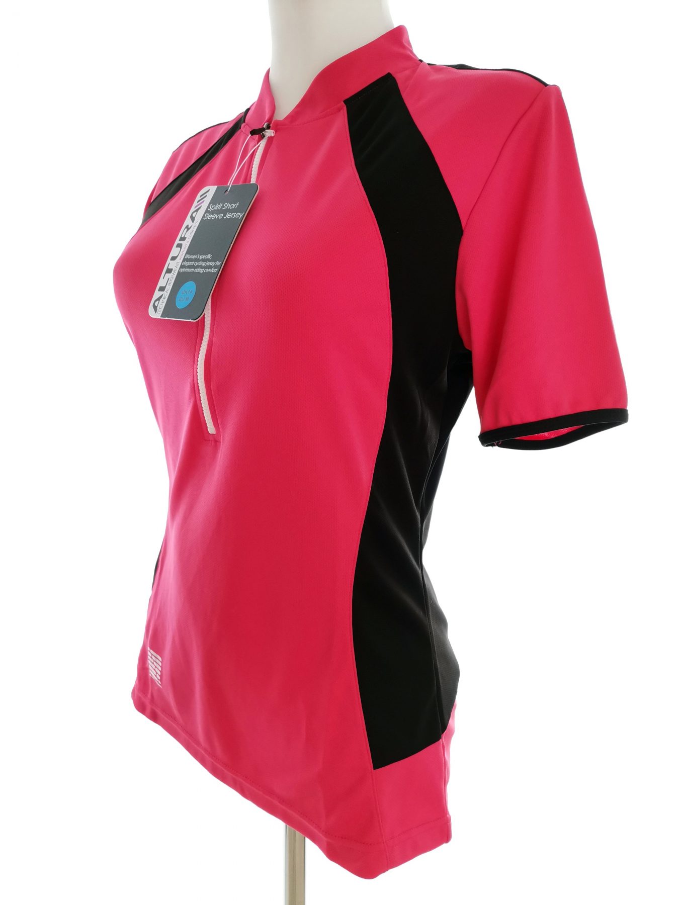 ALTURA technical bikewear Size 14 (42) Color Różowy Kołnierz Koszulka Polo Krótki rękaw