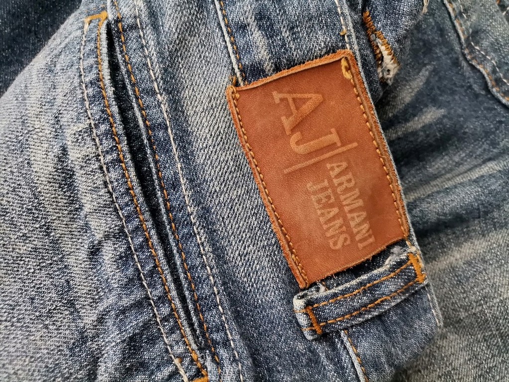 AJ ARMANI JEANS Size W30 L34 Color Niebieski Fabric Bawełna 100%