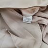 Fran Jane Size S Color Beżowy Okrągły dekolt Sukienka Maxi Długi rękaw Długa Fabric Rayon