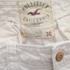 Hollister Size 30 Color Kremowy Fabric Bawełna 100%