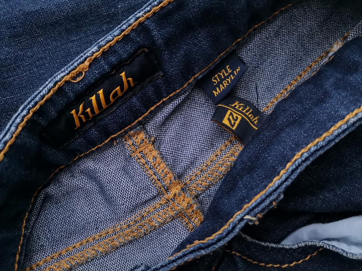 Killah Size 27 Color Granatowy Spodnie Jeansy Fabric Bawełna