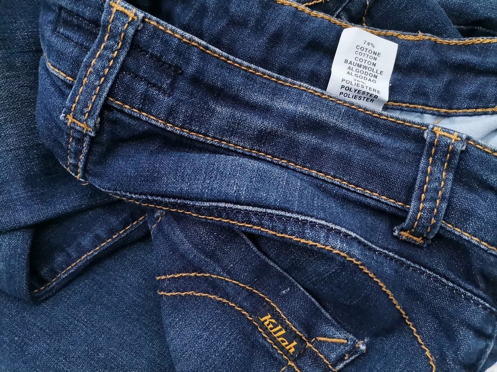 Killah Size 27 Color Granatowy Spodnie Jeansy Fabric Bawełna