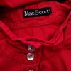 Mac Scott Size 48 Color Czerwony Pół golf Sukienka Prosta Długi rękaw Do Kolan Fabric Lyocell 100%