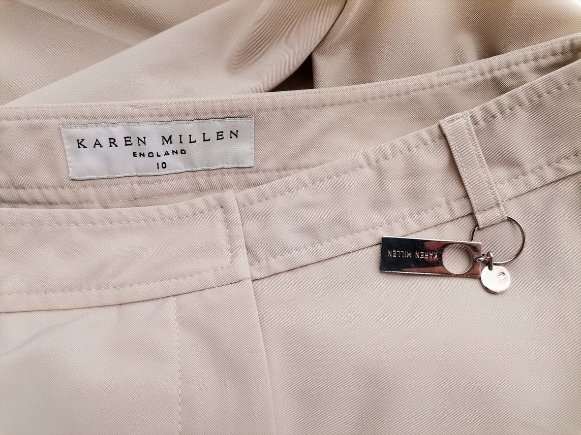 Karen MILLEN Size 10 (38) Color Beżowy Spodnie Eleganckie