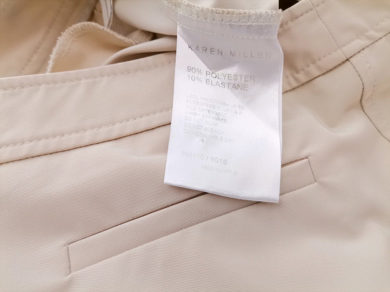 Karen MILLEN Size 10 (38) Color Beżowy Spodnie Eleganckie