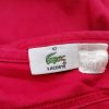 Lacoste Size 42 Color Czerwony Spodnie Rybaczki Fabric Bawełna